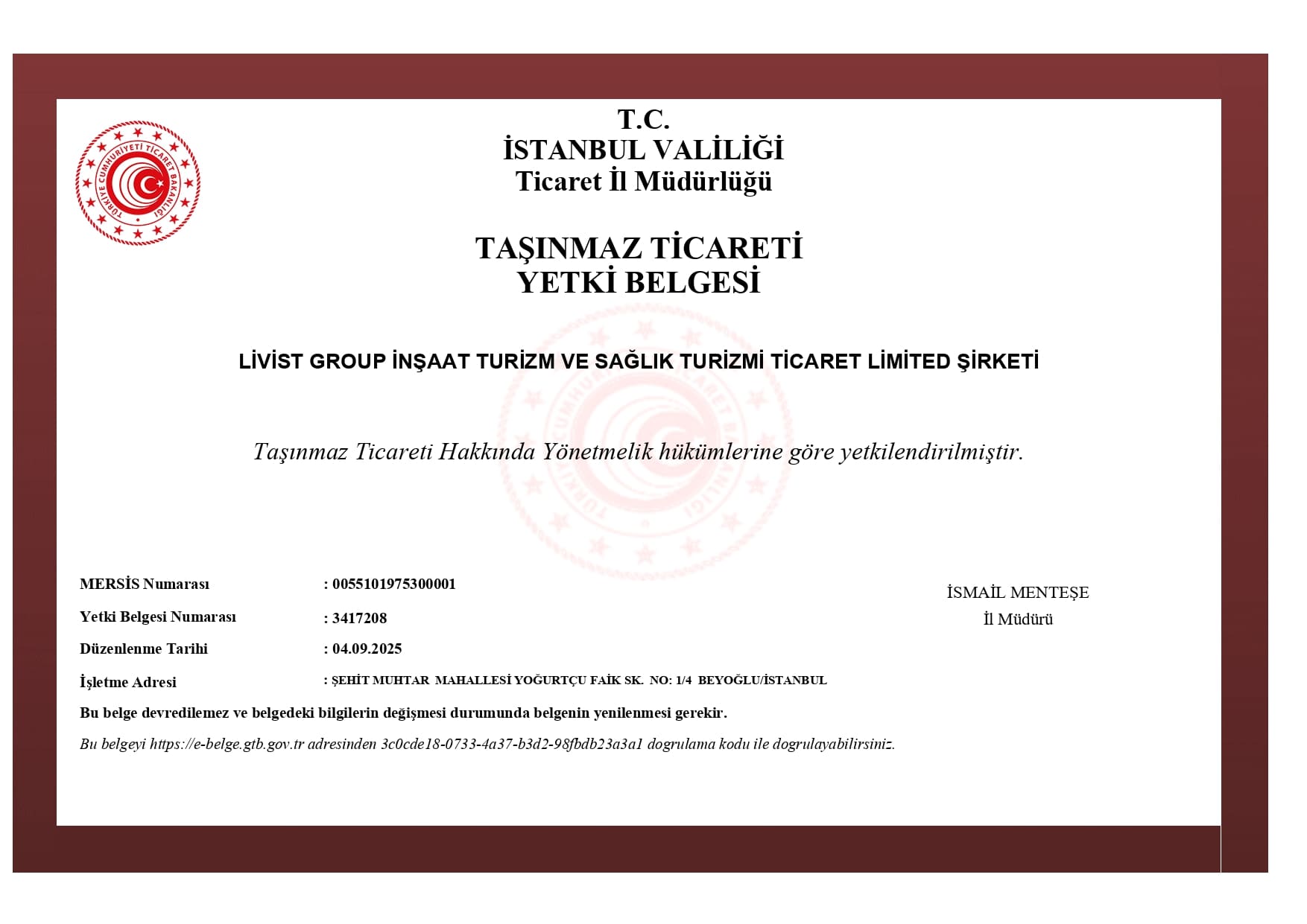 Real Estate Trading Authorization